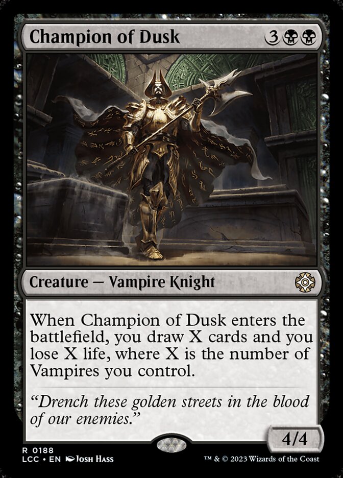 Champion of Dusk 188/370 (Commander: The Lost Caverns of Ixalan)  | Good Games Modbury