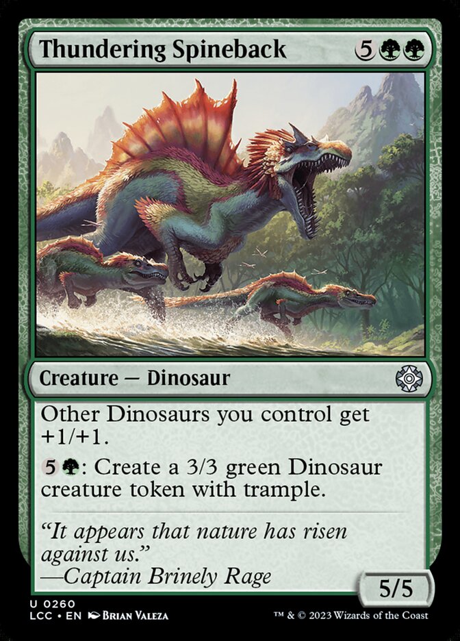 Thundering Spineback 260/370 (Commander: The Lost Caverns of Ixalan)  | Good Games Modbury