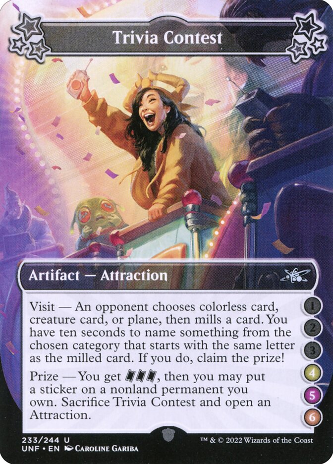 Trivia Contest 233f/244 (Unfinity)  - Foil | Good Games Modbury