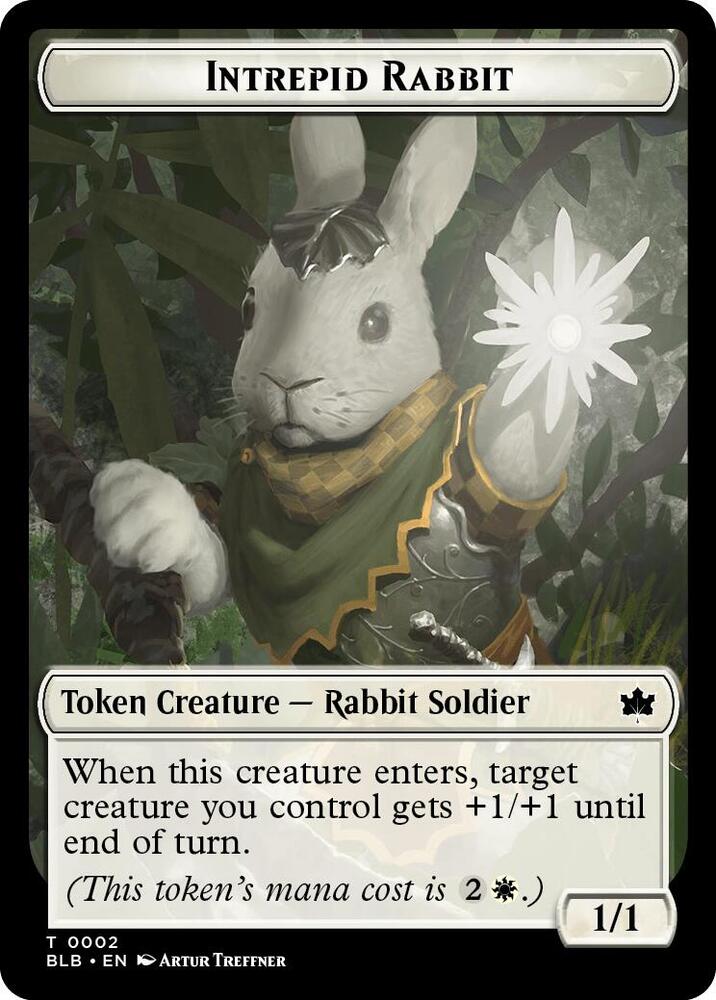 Intrepid Rabbit Token 2 (Bloomburrow)  | Good Games Modbury