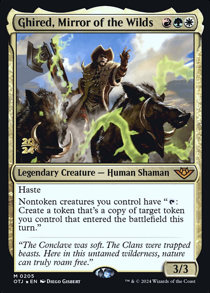 Ghired, Mirror of the Wilds 205s/160 (Prerelease Cards)  - Foil | Good Games Modbury
