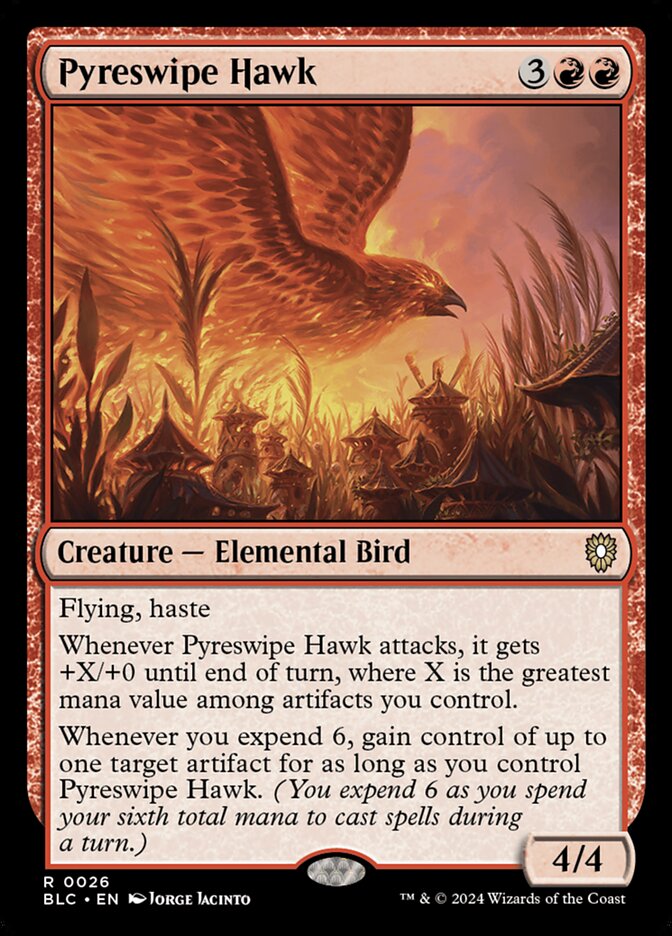 Pyreswipe Hawk 26/40 (Commander: Bloomburrow)  | Good Games Modbury