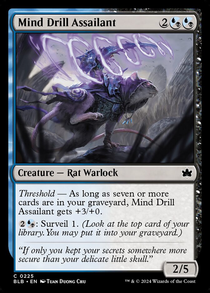 Mind Drill Assailant 225/281 (Bloomburrow)  - Foil | Good Games Modbury