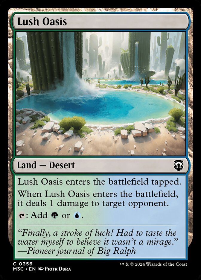 Lush Oasis 356/411 (Commander: Modern Horizons 3)  | Good Games Modbury