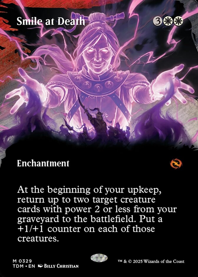 Smile at Death 329/291 (Tarkir: Dragonstorm)  - Borderless | Good Games Modbury