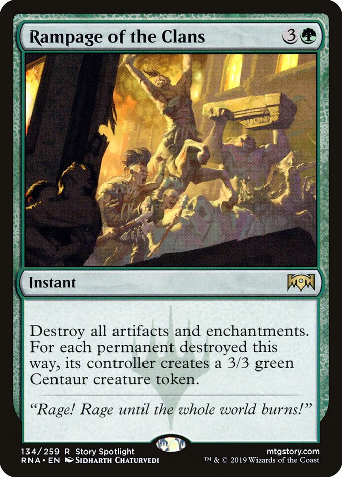 Rampage of the Clans 134/259 (Ravnica Allegiance)  | Good Games Modbury