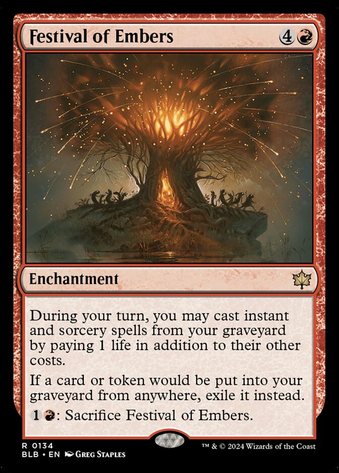 Festival of Embers 134/281 (Bloomburrow)  - Foil | Good Games Modbury