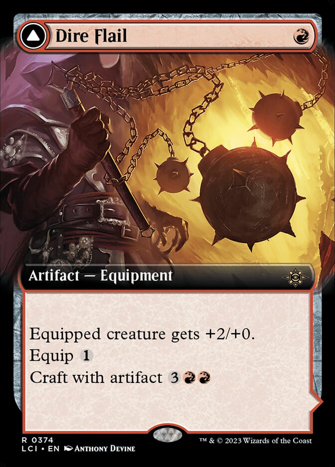Dire Flail // Dire Blunderbuss 374/291 (The Lost Caverns of Ixalan)  - Extended Art | Good Games Modbury