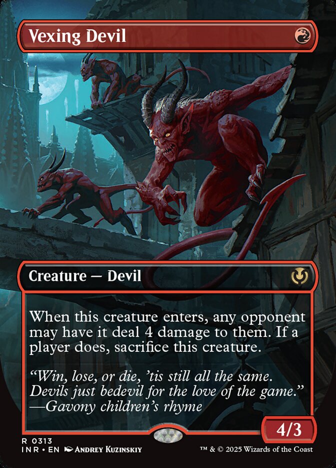 Vexing Devil 313/287 (Innistrad Remastered)  - Borderless | Good Games Modbury