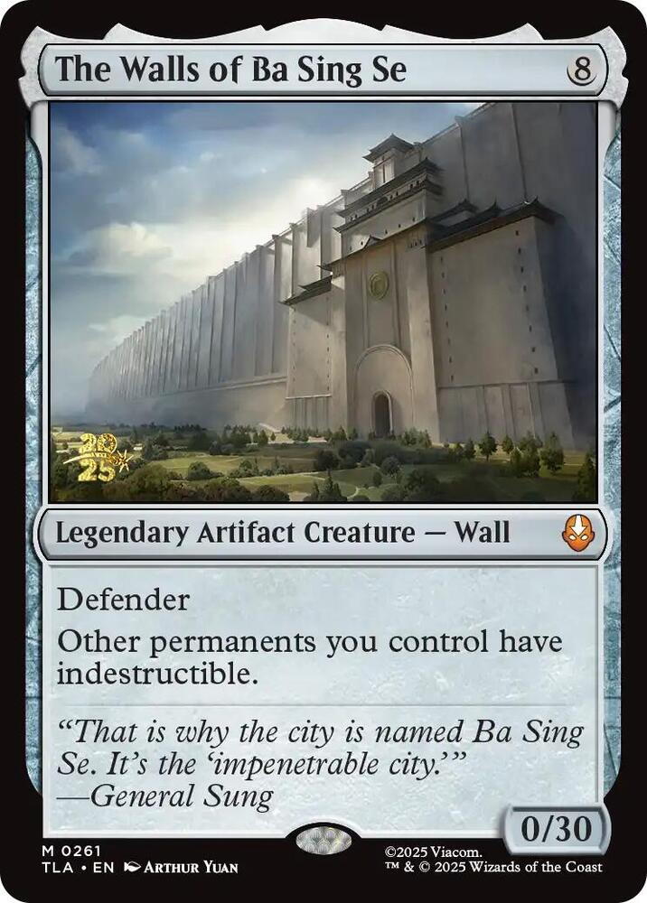 The Walls of Ba Sing Se 261s/88 (Prerelease Cards)  - Foil | Good Games Modbury