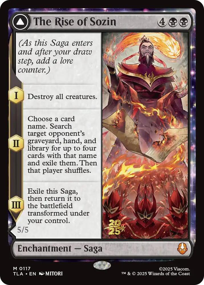 The Rise of Sozin 117s/88 (Prerelease Cards)  - Foil | Good Games Modbury