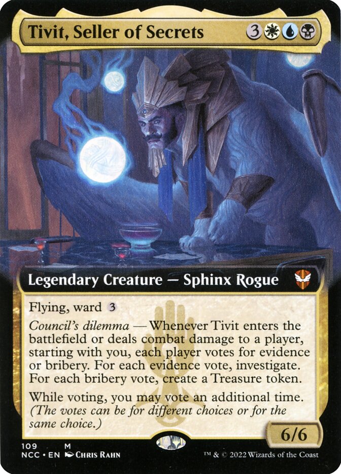 Tivit, Seller of Secrets 109 (Commander: Streets of New Capenna)  - Foil | Good Games Modbury