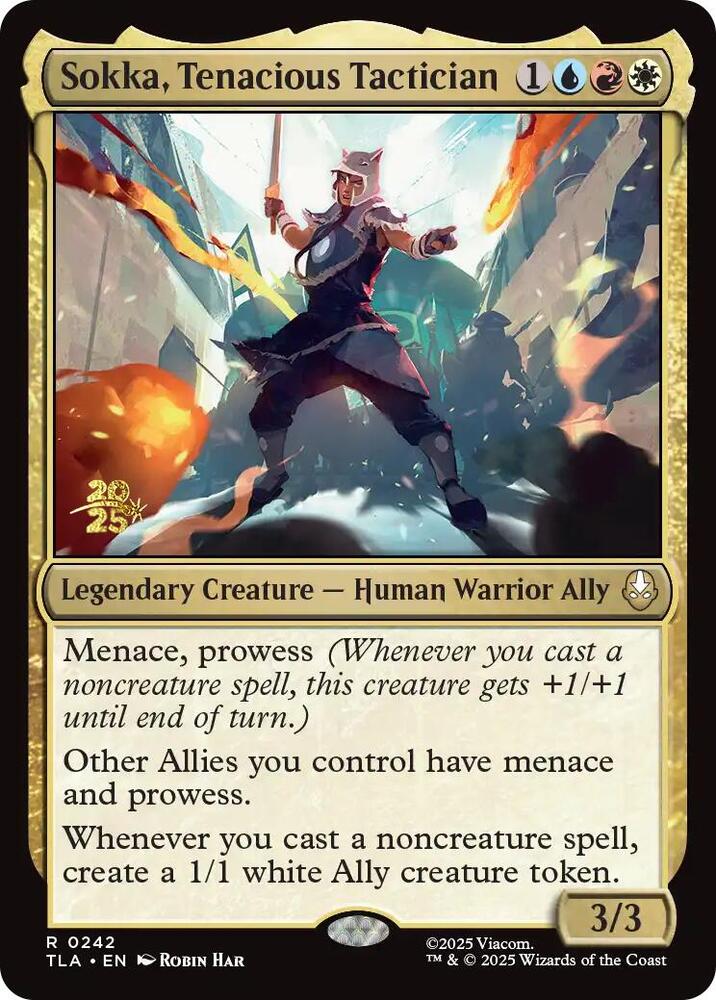 Sokka Tenacious Tactician 242s/88 (Prerelease Cards)  - Foil | Good Games Modbury