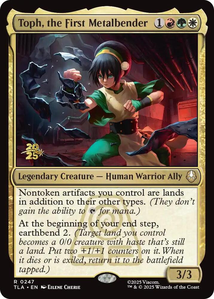 Toph the First Metalbender 247s/88 (Prerelease Cards)  - Foil | Good Games Modbury