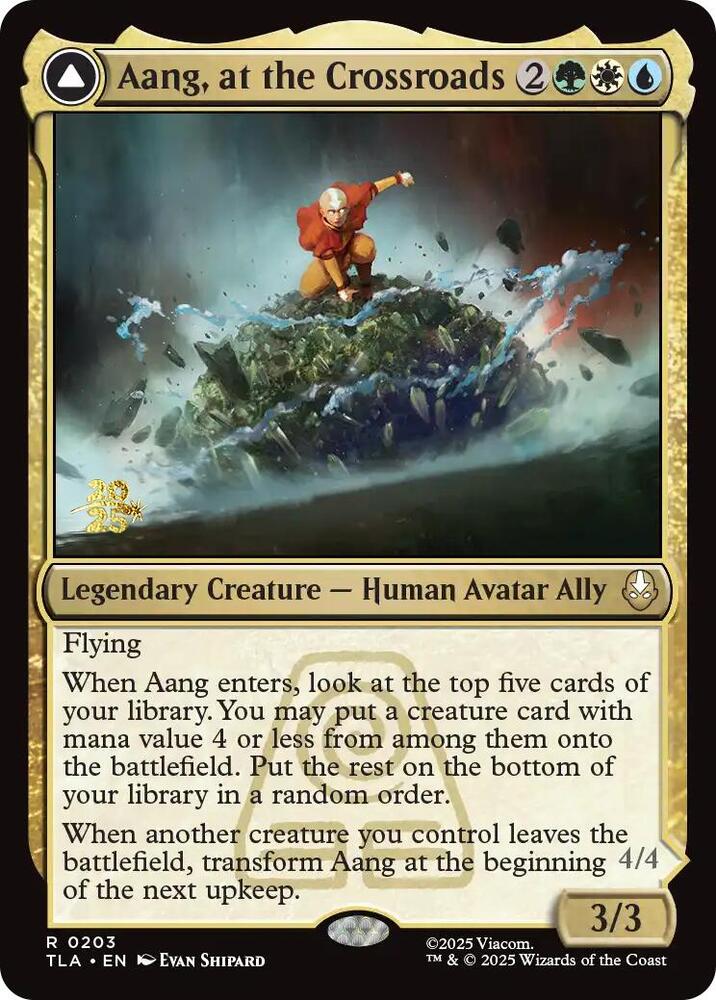 Aang, at the Crossroads 203s/88 (Prerelease Cards)  - PreRelease Foil | Good Games Modbury