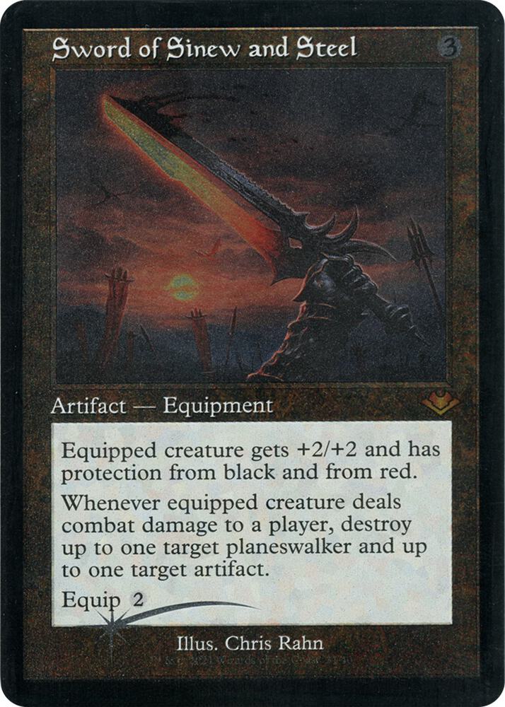Sword of Sinew and Steel 31 (Modern Horizons)  - Retro Etched Foil | Good Games Modbury