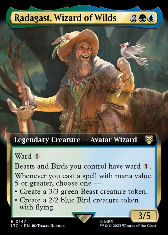Radagast, Wizard of Wilds 147/347 (Commander: The Lord of the Rings: Tales of Middle-earth)  - Extended Art | Good Games Modbury