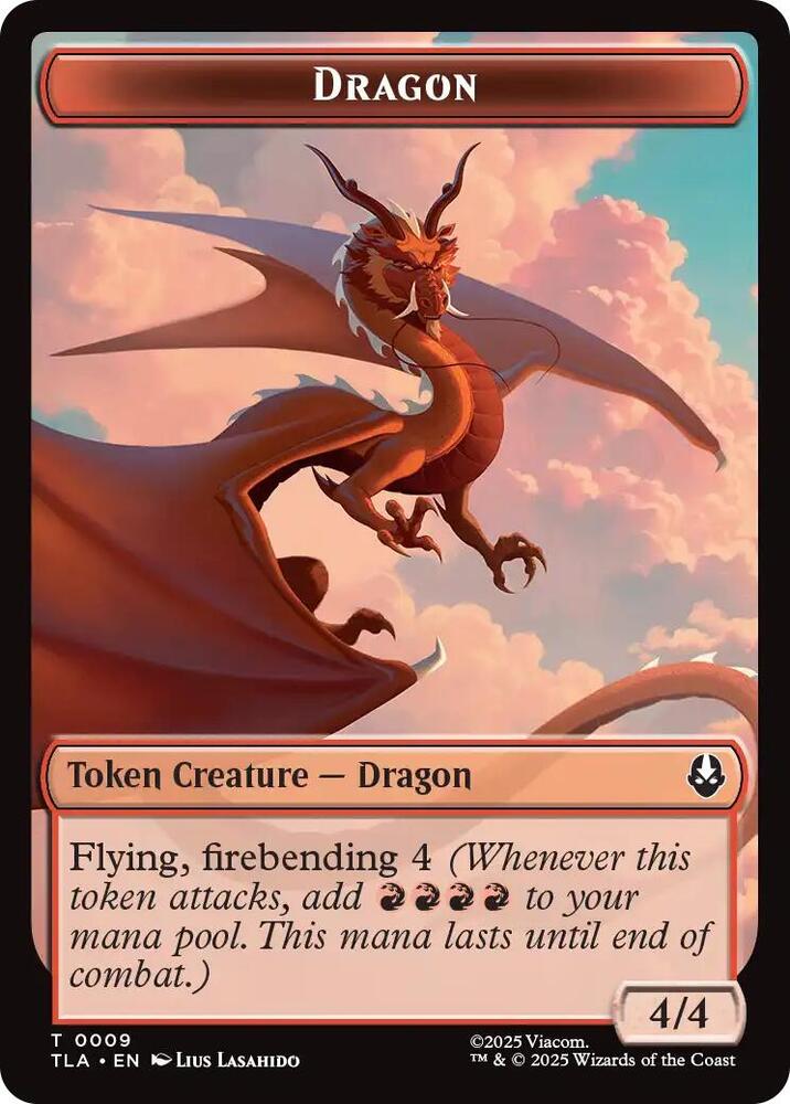 Dragon Food Double Sided Token 9 // 19 (Avatar: The Last Airbender)  - Foil | Good Games Modbury