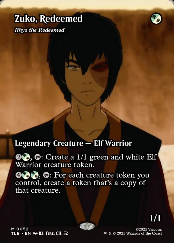 Zuko, Redeemed - Rhys the Redeemed 52 (Avatar: The Last Airbender: Eternal-Legal)  - Borderless | Good Games Modbury