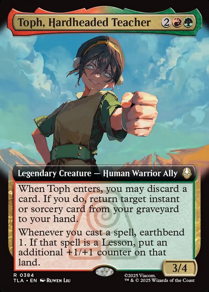 Toph, Hardheaded Teacher 384 (Avatar: The Last Airbender)  - Extended Art Foil | Good Games Modbury