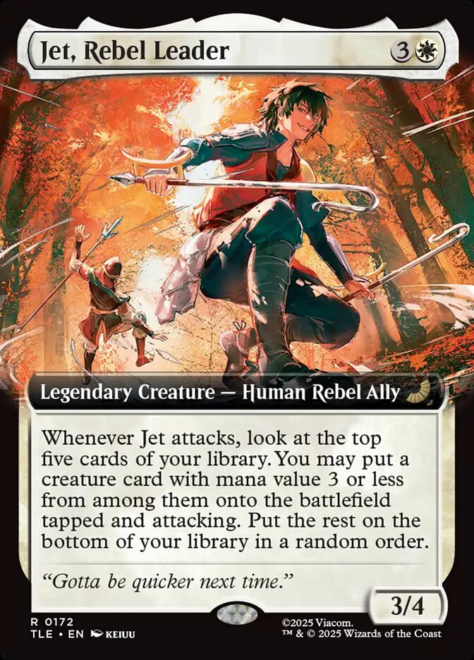 Jet, Rebel Leader 172/317 (Avatar: The Last Airbender: Eternal-Legal)  - Extended Art  | Good Games Modbury