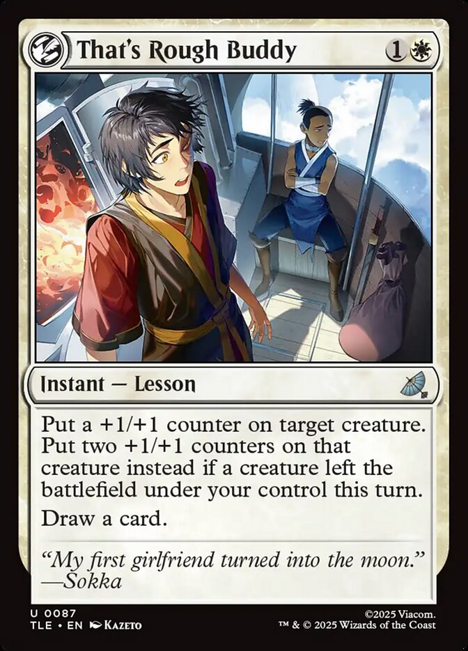 That's Rough Buddy 87/317 (Avatar: The Last Airbender: Eternal-Legal)  - Foil | Good Games Modbury
