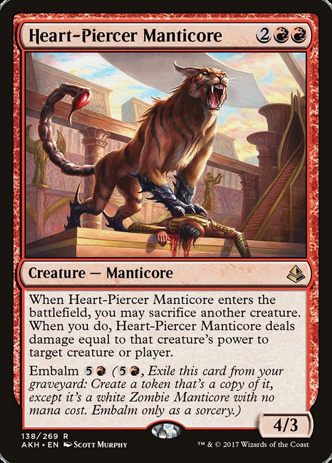Heart-Piercer Manticore 138/269 (Amonkhet)  | Good Games Modbury