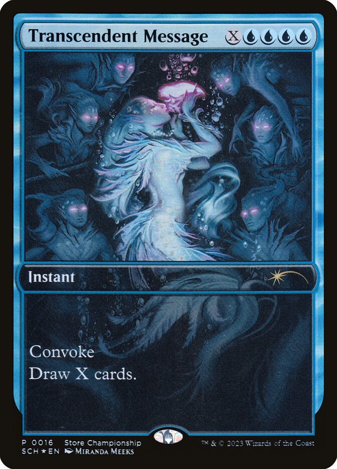 Transcendent Message 16/49 (Game Day & Store Championship Promos)  - Full Art Foil | Good Games Modbury
