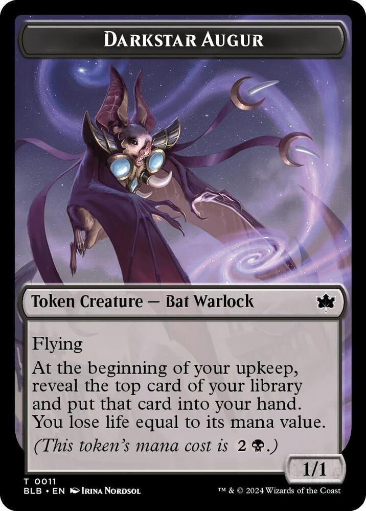 Darkstar Augur Token 11 (Bloomburrow)  | Good Games Modbury