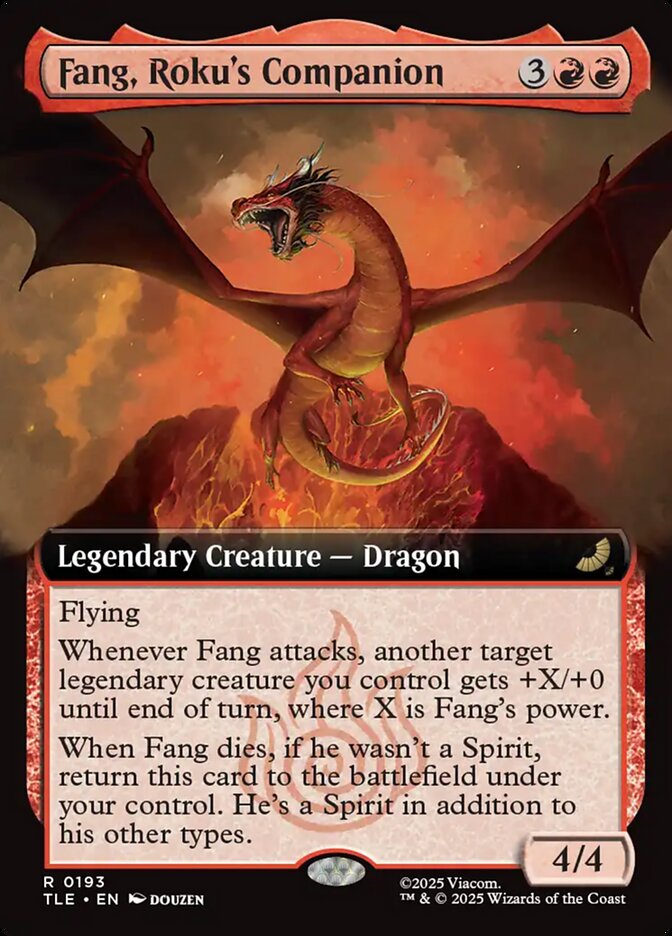 Fang, Roku's Companion 193/317 (Avatar: The Last Airbender: Eternal-Legal)  - Extended Art Foil | Good Games Modbury
