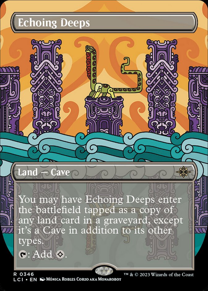 Echoing Deeps 346 (The Lost Caverns of Ixalan)  - Borderless | Good Games Modbury