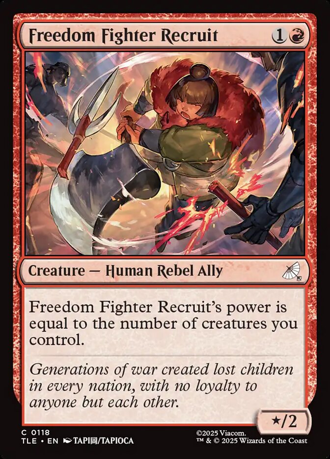 Freedom Fighter Recruit 118/317 (Avatar: The Last Airbender: Eternal-Legal)  | Good Games Modbury