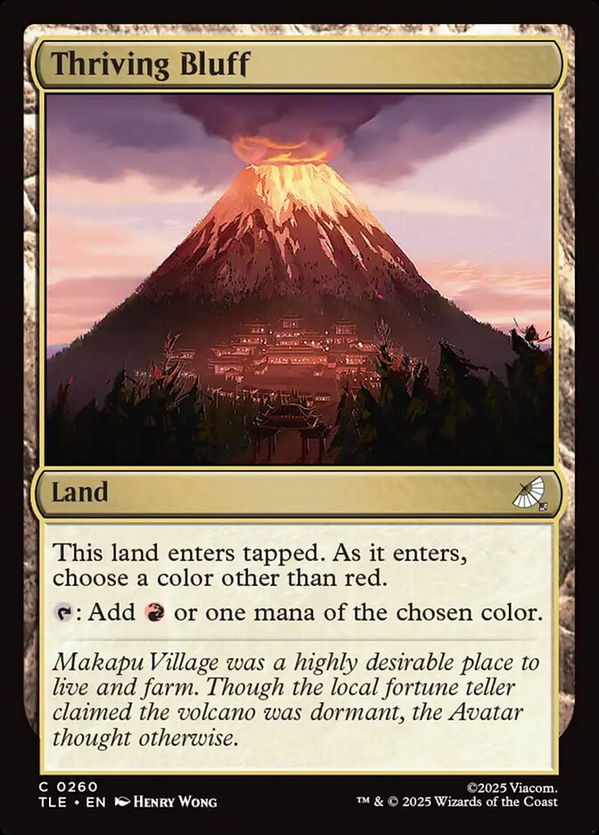 Thriving Bluff 260 (Avatar: The Last Airbender: Eternal-Legal)  - Foil | Good Games Modbury