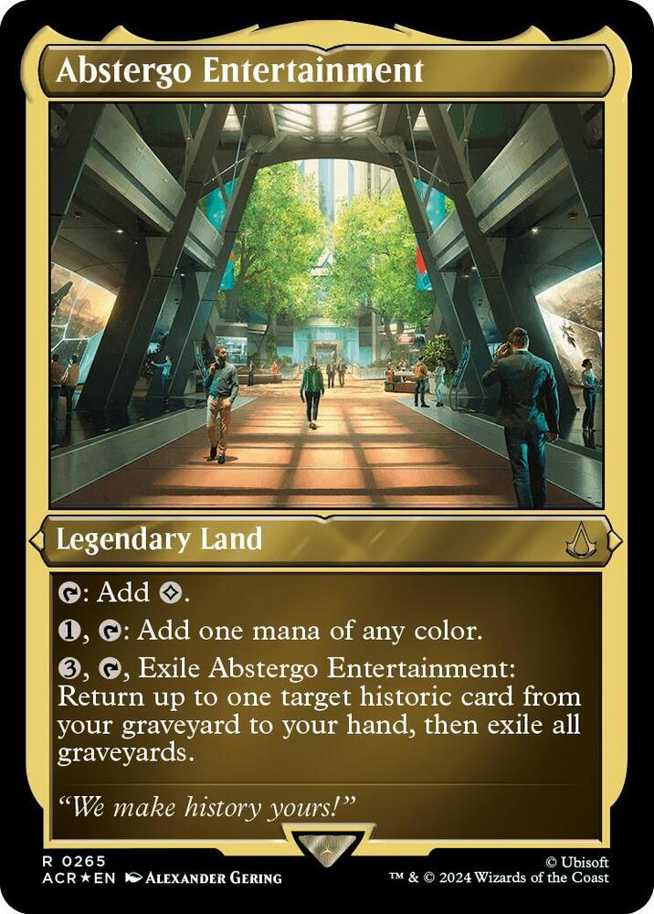 Abstergo Entertainment 265 (Universes Beyond: Assassin's Creed)  - Etched Foil | Good Games Modbury