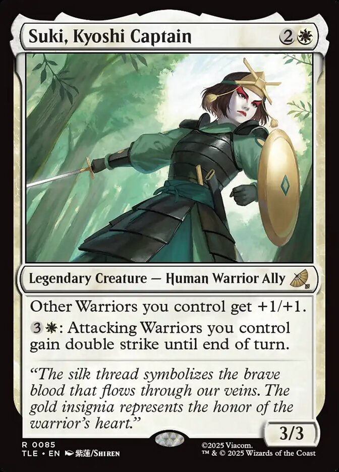 Suki, Kyoshi Captain 85/317 (Avatar: The Last Airbender: Eternal-Legal)  | Good Games Modbury