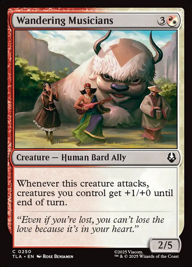 Wandering Musicians 250/286 (Avatar: The Last Airbender)  - Foil | Good Games Modbury