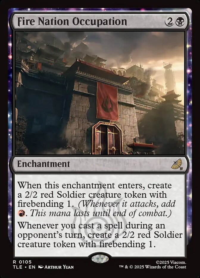 Fire Nation Occupation 105/317 (Avatar: The Last Airbender: Eternal-Legal)  - Foil | Good Games Modbury