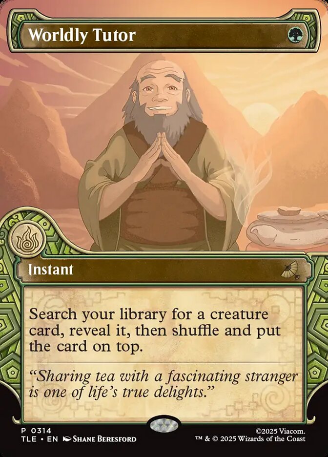 Worldly Tutor 314/317 (Avatar: The Last Airbender: Eternal-Legal)  - Showcase | Good Games Modbury
