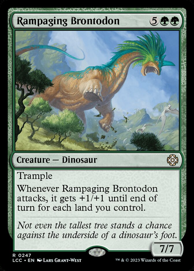 Rampaging Brontodon 247/370 (Commander: The Lost Caverns of Ixalan)  | Good Games Modbury
