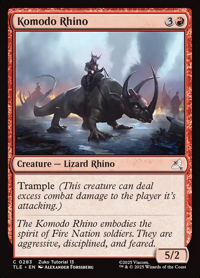 Komodo Rhino 283/317 (Avatar: The Last Airbender: Eternal-Legal)  | Good Games Modbury