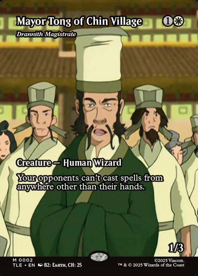 Mayor Tong of Chin Village - Drannith Magistrate 2/317 (Avatar: The Last Airbender: Eternal-Legal)  - Borderless | Good Games Modbury