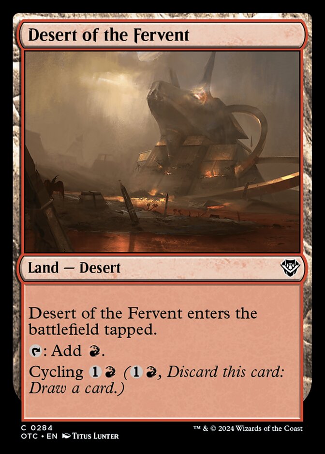 Desert of the Fervent 284/342 (Commander: Outlaws of Thunder Junction)  | Good Games Modbury