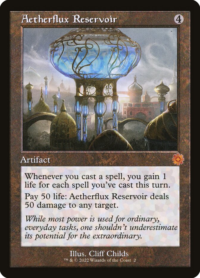 Aetherflux Reservoir 2 (The Brothers' War: Retro Frame Artifacts)  - Foil | Good Games Modbury