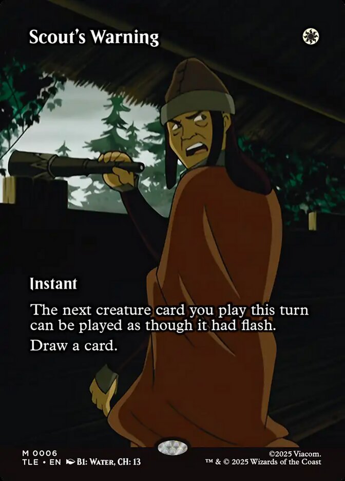 Scout's Warning 6 (Avatar: The Last Airbender: Eternal-Legal)  - Borderless | Good Games Modbury