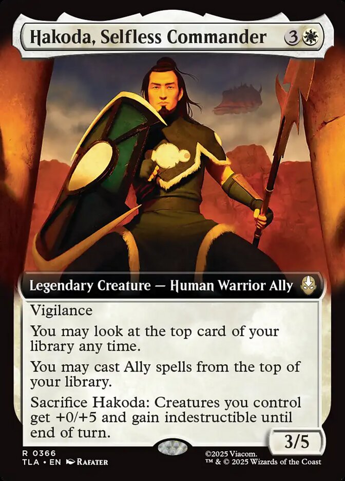 Hakoda, Selfless Commander  366 (Avatar: The Last Airbender)  - Extended Art | Good Games Modbury