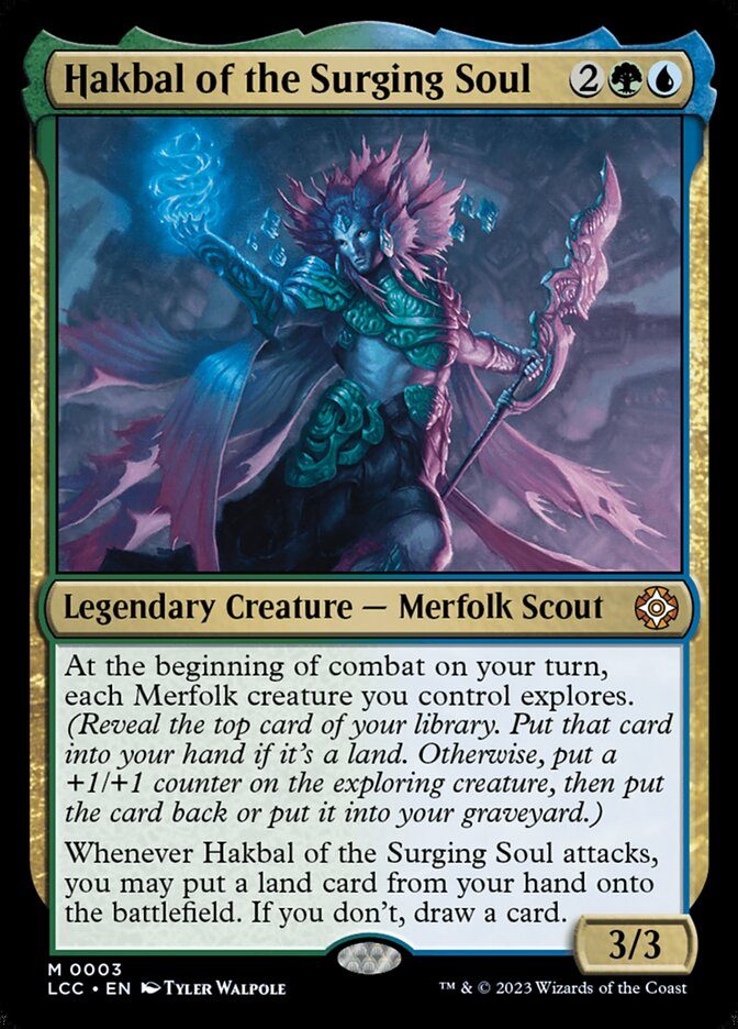 Hakbal of the Surging Soul 3 (Commander: The Lost Caverns of Ixalan)  - Foil | Good Games Modbury