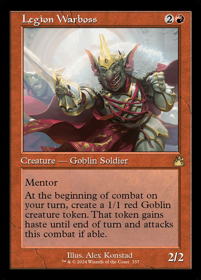 Legion Warboss 337/291 (Ravnica Remastered)  - Retro | Good Games Modbury