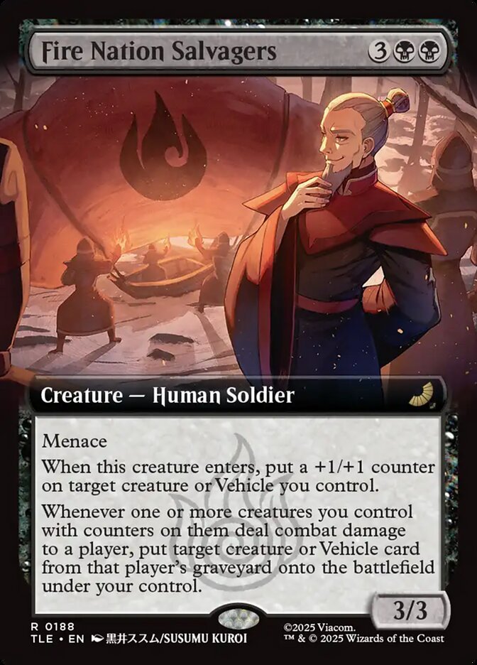 Fire Nation Salvagers 188/317 (Avatar: The Last Airbender: Eternal-Legal)  - Extended Art Foil | Good Games Modbury