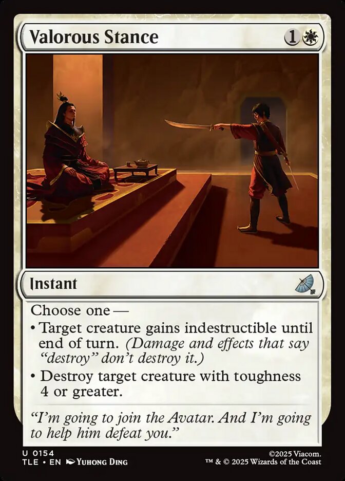 Valorous Stance 154/317 (Avatar: The Last Airbender: Eternal-Legal)  - Foil | Good Games Modbury
