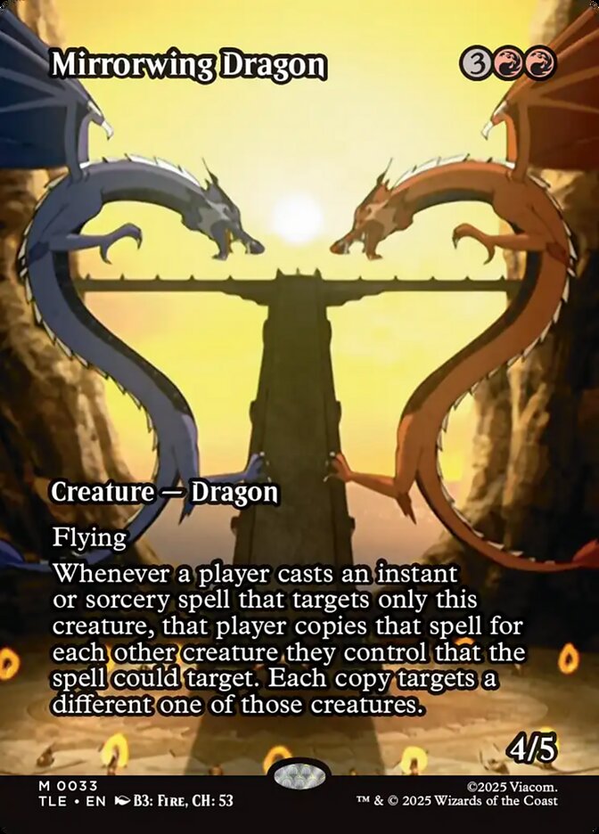 Mirrorwing Dragon 33/317 (Avatar: The Last Airbender: Eternal-Legal)  - Borderless Foil | Good Games Modbury